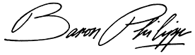 Baron Philippe De Rothschild's signature